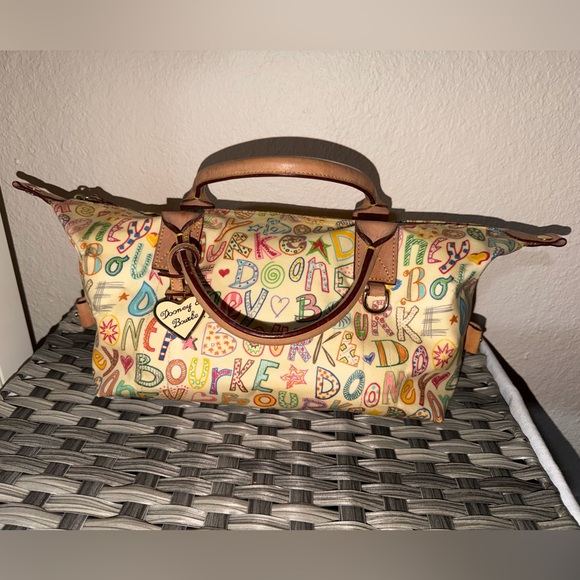 Dooney & Bourke Colorful Lettered Satchel - Picture 13 of 16